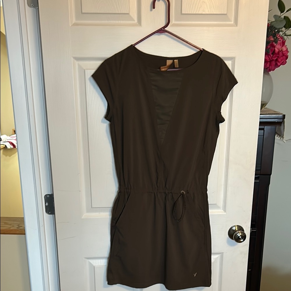 Elegant Brown Women's Dress